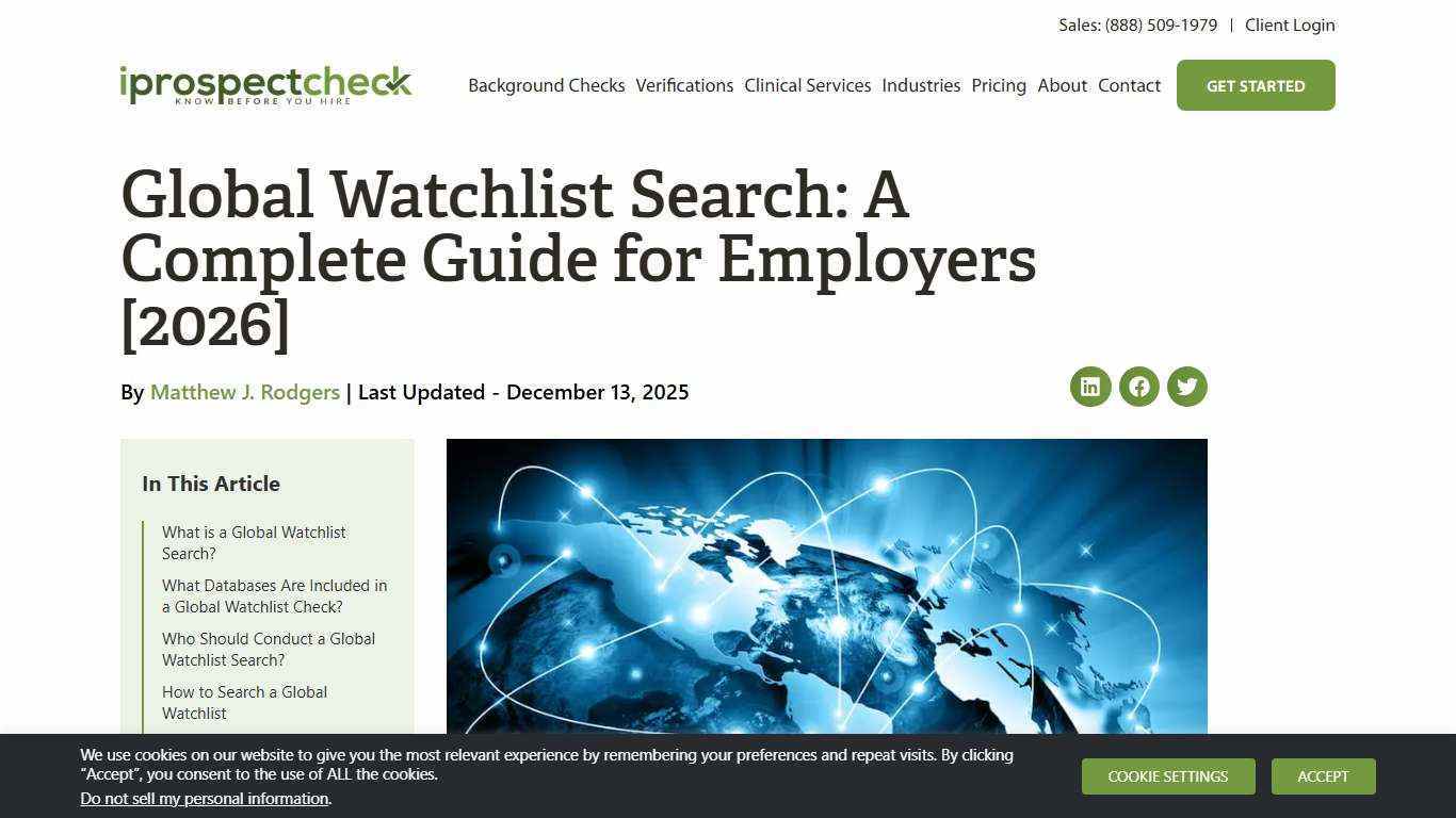 Global Watchlist Search: A Complete Guide for Employers [2026]